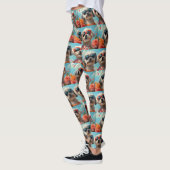 Maltese met Hart Rozen Valentijnsdag  Leggings (Links)