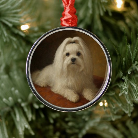 Maltese Metalen Ornament (Boom)