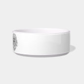 Maltese Minimalist Line Art personalized bowl Voerbakje (Rechts)