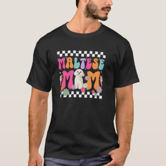 Maltese moeder van een Maltese moeder Groovy Malte T-shirt