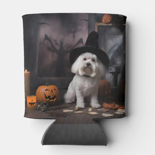 Maltese pompoenen Halloween eng Blikjeskoeler (Achterkant)