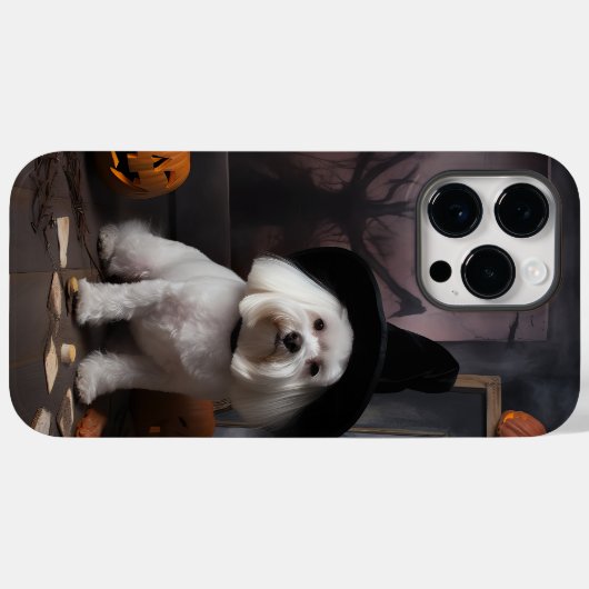 Maltese pompoenen Halloween eng Case-Mate iPhone Case (Achterkant (horizontaal))