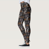 Maltese pompoenen Halloween eng Leggings (Links)
