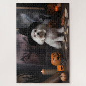 Maltese pompoenen Halloween eng Legpuzzel (Verticaal)