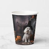 Maltese pompoenen Halloween eng Papieren Bekers (Achterkant)