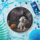 Maltese pompoenen Halloween eng Papieren Bordje (Feest)