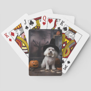 Maltese pompoenen Halloween eng Pokerkaarten