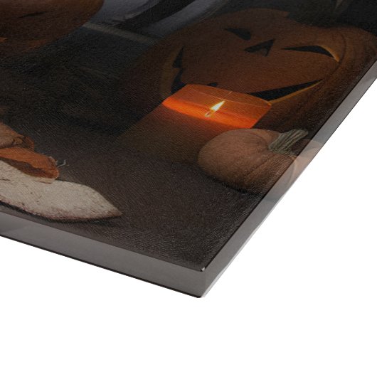 Maltese pompoenen Halloween eng Snijplank (Hoek)