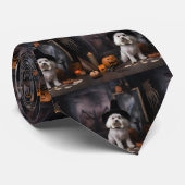 Maltese pompoenen Halloween eng Stropdas (Opgerold)