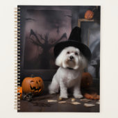 Maltese Pompoenen Halloween Griezelen Planner (Voorkant)
