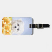 Maltese puppy bagagelabel (Voorkant horizontaal)