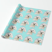Maltese puppy cadeaupapier (Uitgerold)