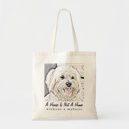 Maltese puppy Collectible Canvas tas (Voorkant)