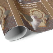 Maltese Puppy Dog Art gepersonaliseerd Cadeaupapier (Rol Hoek)