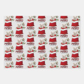 Maltese puppy Dog in holiday Gift Bag Inpakpapier Vel (Voorkant 2)