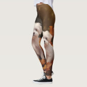 Maltese puppy herfst verrukking pompoen leggings (Links)