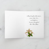 Maltese puppy hond Kerstmis Feestdagen Kaart (Binnen)