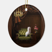 Maltese puppy hond kroonluchter boom Ornament (Links)