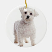 Maltese puppy keramisch ornament (Voorkant)
