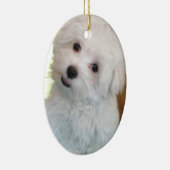 Maltese puppy keramisch ornament (Rechts)