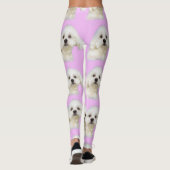 Maltese puppy leggings (Achterkant)