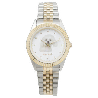 Maltese puppy personaliseren horloge