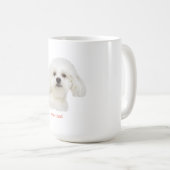 Maltese puppy personaliseren koffiemok (Voorkant rechts)