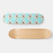 Maltese puppy persoonlijk skateboard (Horizontaal)