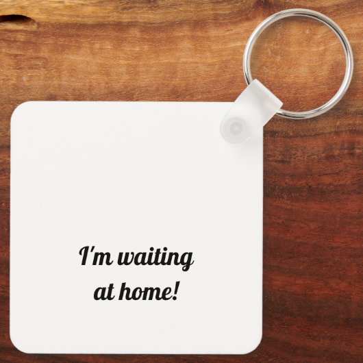 Maltese Puppy Sleutelhanger (Achterkant)