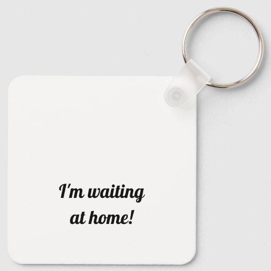 Maltese Puppy Sleutelhanger (Achterkant)