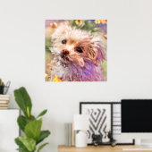 Maltese reddingspuppy 2 DIE DOOR TEARS Poste KIJKT Poster (Thuiskantoor)