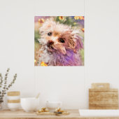 Maltese reddingspuppy 2 DIE DOOR TEARS Poste KIJKT Poster (Keuken)