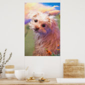 Maltese reddingspuppy dag 1 "DE WEE ÉÉN" Poster (Keuken)