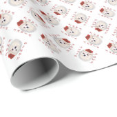 Maltese Santa Paws Cadeaupapier (Rol Hoek)