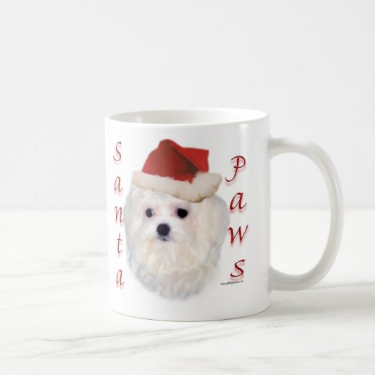 Maltese Santa Paws Koffiemok (Rechts)