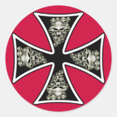 Maltese schedels Sticker (Voorkant)