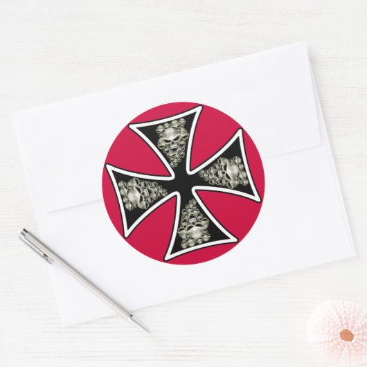 Maltese schedels Sticker (Envelop)
