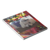 Maltese Seizoenen leren design Notitieblok (Schuin)