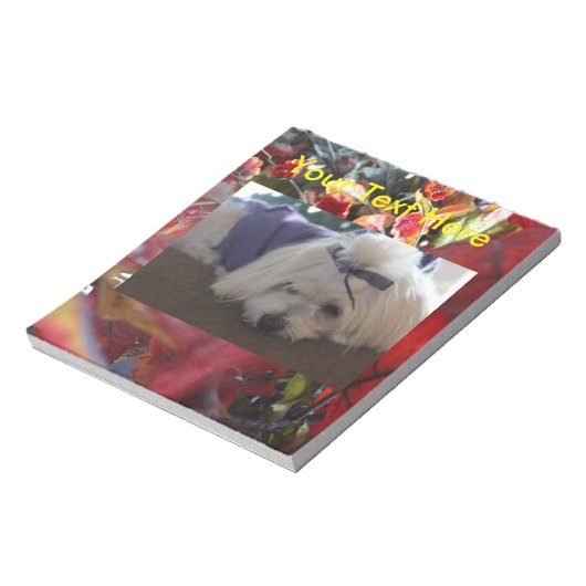 Maltese Seizoenen leren design Notitieblok (Linkerzijde)