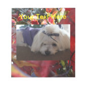 Maltese Seizoenen leren design Notitieblok (Voorkant)