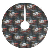 Maltese Sneeuwslee Kerst Decor Kerstboom Rok (Voorkant)