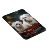 Maltese Sneeuwslee Kerst Decor Magneet (Rechterzijde)