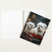 Maltese Sneeuwslee Kerst Decor Planner (Display)