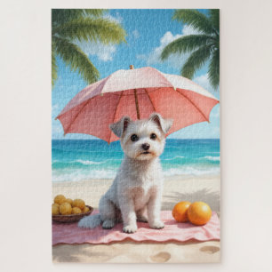 Maltese strand relax scène legpuzzel