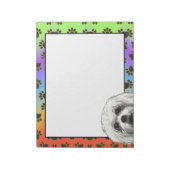 Maltese terrier Dog paw-patroon Notitieblok (Linkerzijde)