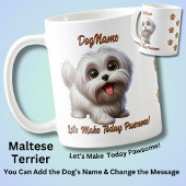 Maltese Terrier - Naam hond toevoegen, tekst wijzi Koffiemok