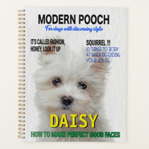Maltese Terrier Parody Magazine Hoesje Planner