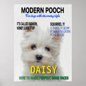 Maltese Terrier Parody Magazine Hoesje Poster (Voorkant)