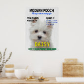 Maltese Terrier Parody Magazine Hoesje Poster (Keuken)