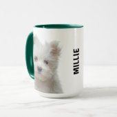 Maltese Terrier Personalized Mug Mok (Voorkant links)